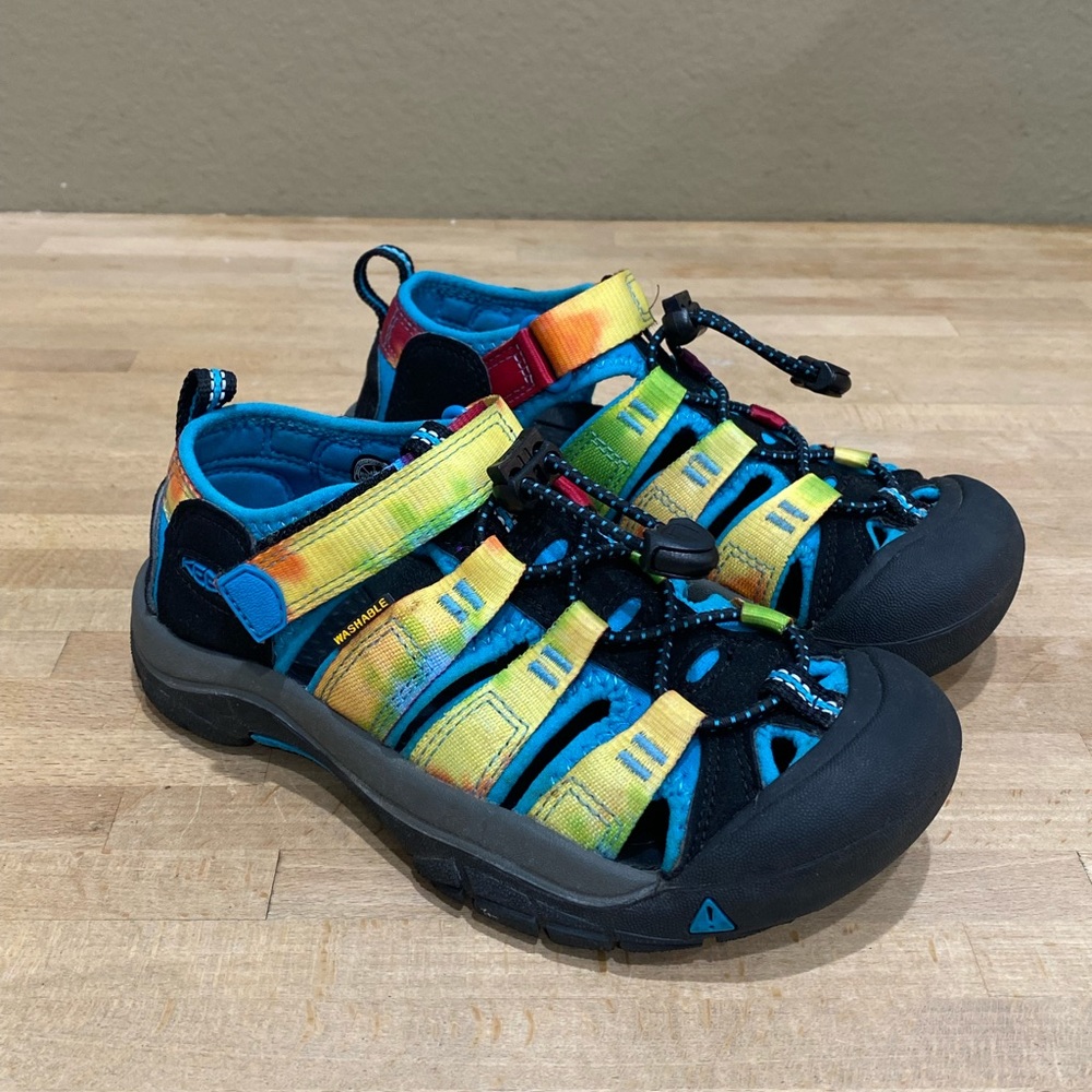 KEEN Unisex Kids Newport H2 Sport Sandals Multicolor Tie Dye Waterproof Size 1